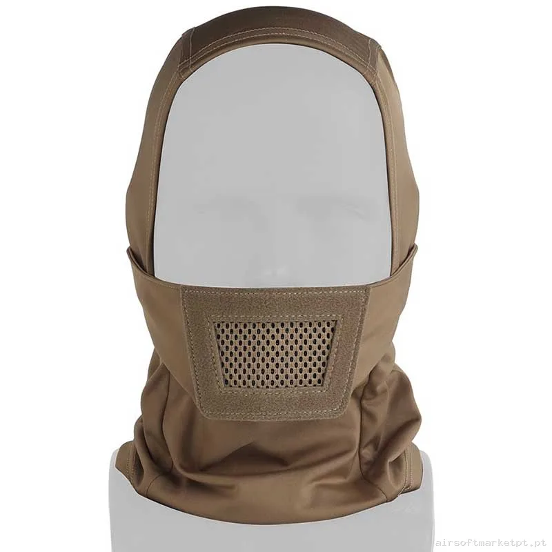 Máscara Proteção Balaclava Wosport Knight Headgear tan — Proteção Ocular & Facial — Airsoft Market PT