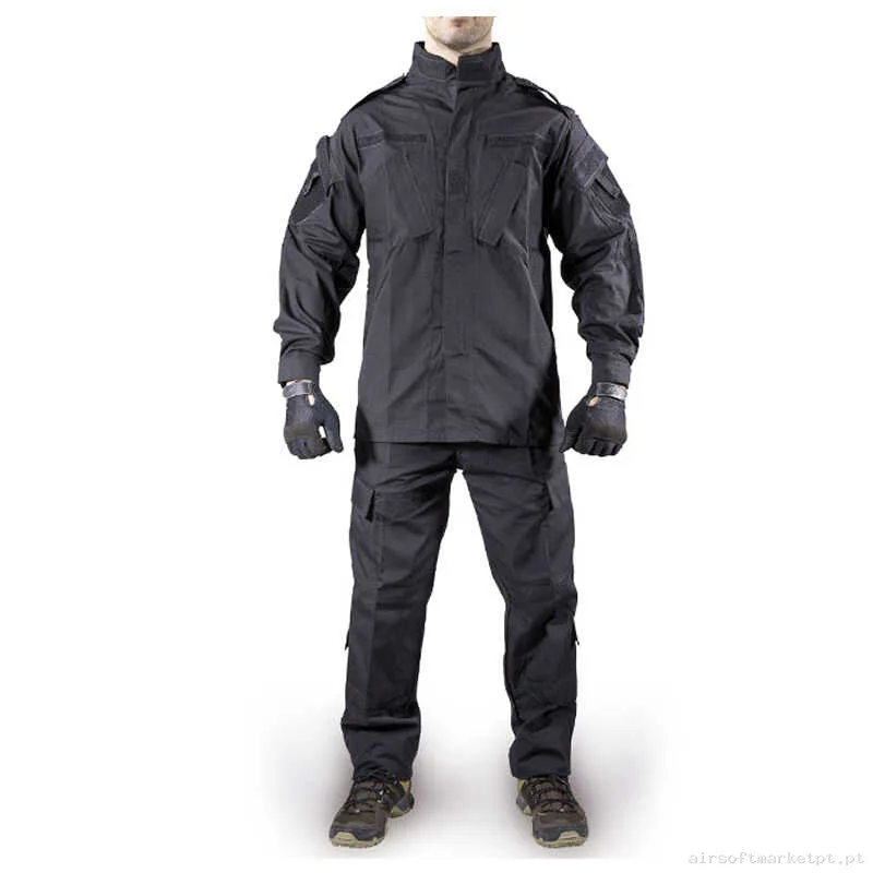 Uniforme Completo Acu Delta Tactics preto — Vestuário (Fardas) — Airsoft Market PT