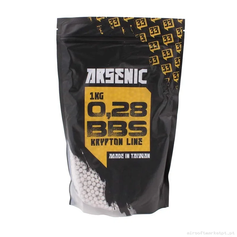 Bolas Arsenic Krypton 0.28g 1kg Blanca — Munição (BBs) — Airsoft Market PT