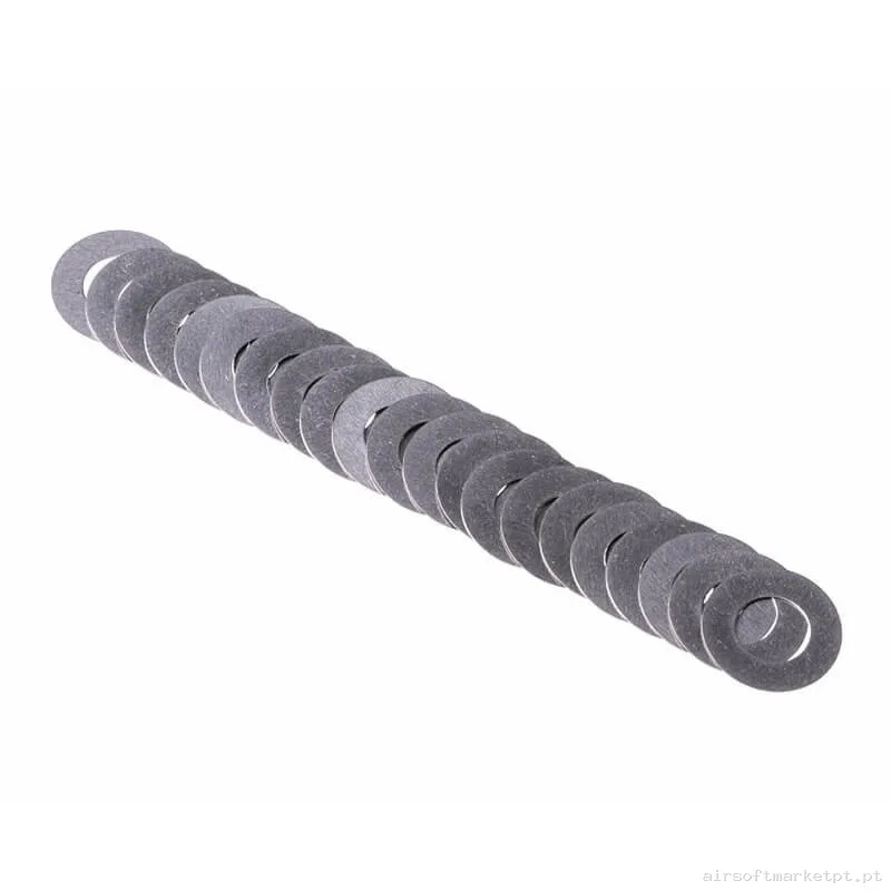 Interno Quebra-chamas Ajuste Retroarms Shim Set 0,1mm 20 Pcs (4mm) — Peças Internas (AEG) — Airsoft Market PT