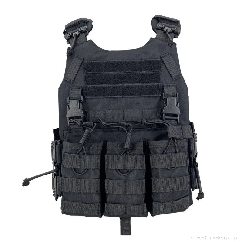 CHALECO FCS SIXMM NEGRO — Coletes & Rigs — Airsoft Market PT (foto 2)