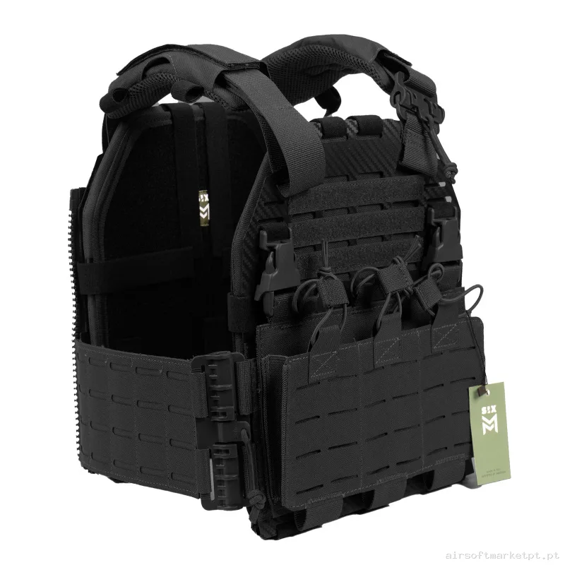 Chaleco Sixmm Vest V066 Negro — Coletes & Rigs — Airsoft Market PT