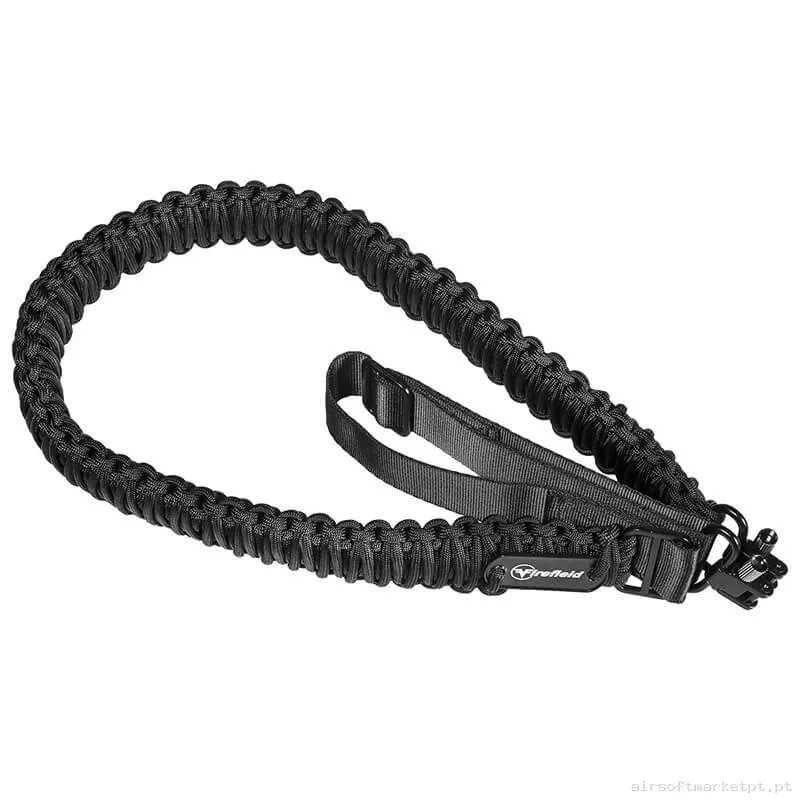 Cinta Tática 2 Pontos Firefield Paracord Sling preta — Gear Táctico — Airsoft Market PT