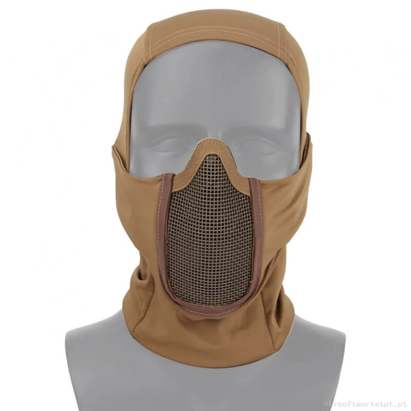 Máscara Proteção Balaclava Wosport Shadow Fighter tan — Proteção Ocular & Facial — Airsoft Market PT