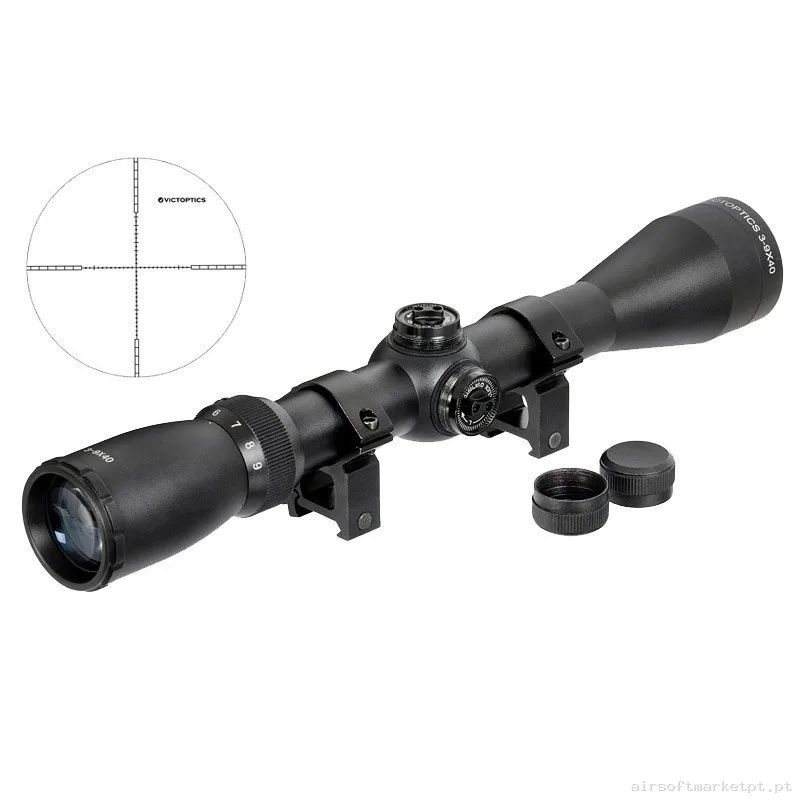 Mira Visor Pac 3-9x40 Victoptics Negro — Miras & Ópticas — Airsoft Market PT (foto 2)