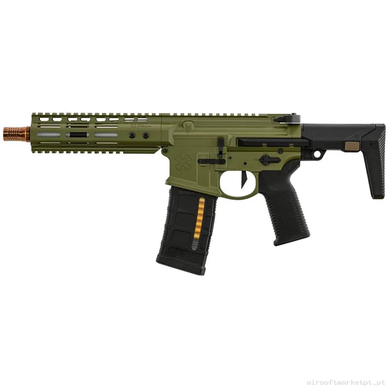 Réplica GBB M4 Double Eagle Noveske MWS Ghetto Blaster 7" verde od — Rifles de Assalto (AR/M4/AK) — Airsoft Market PT