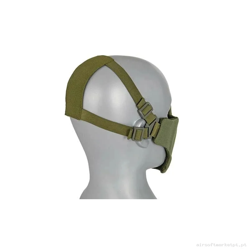 Máscara Rejilla+Tela para cabeza Verde OD — Proteção Ocular & Facial — Airsoft Market PT (foto 2)