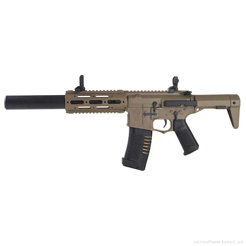 Réplica airsoft AEG M4 Ares Amoeba AM-014-DE Honey Badger tan — Rifles de Assalto (AR/M4/AK) — Airsoft Market PT