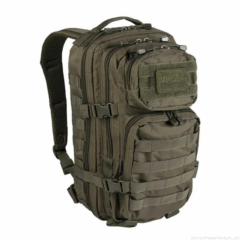 Mochila Tática MOLLE Mil-Tec Us Assault Small 20l verde od — Sacos & Mochilas — Airsoft Market PT