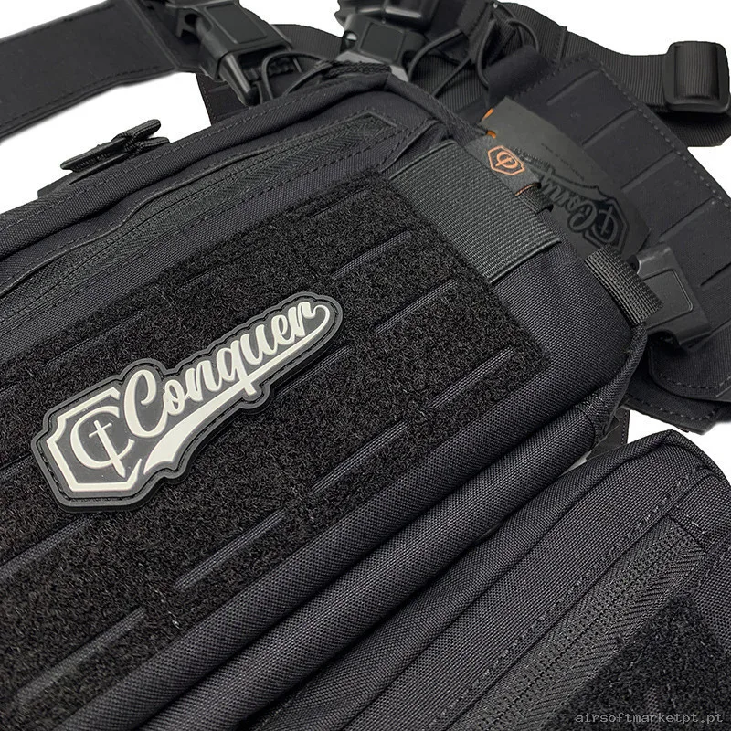 Chaleco Chest Rig Conquer Titan negro — Coletes & Rigs — Airsoft Market PT (foto 2)