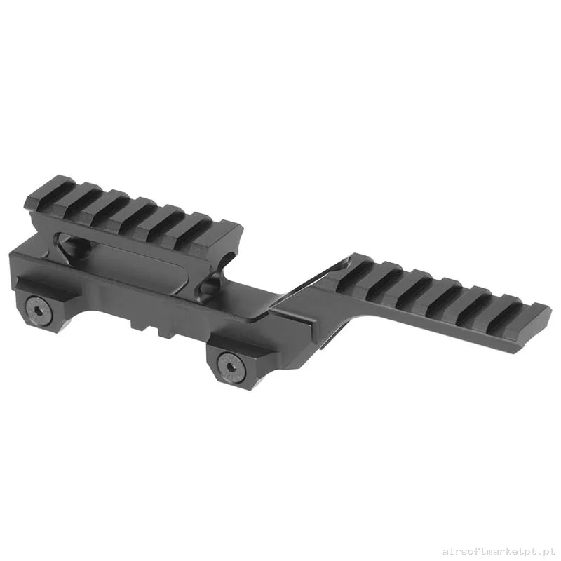 Externo Montura RIS Estilo Hydra Wadsn Low Riser preta — Acessórios & Componentes — Airsoft Market PT