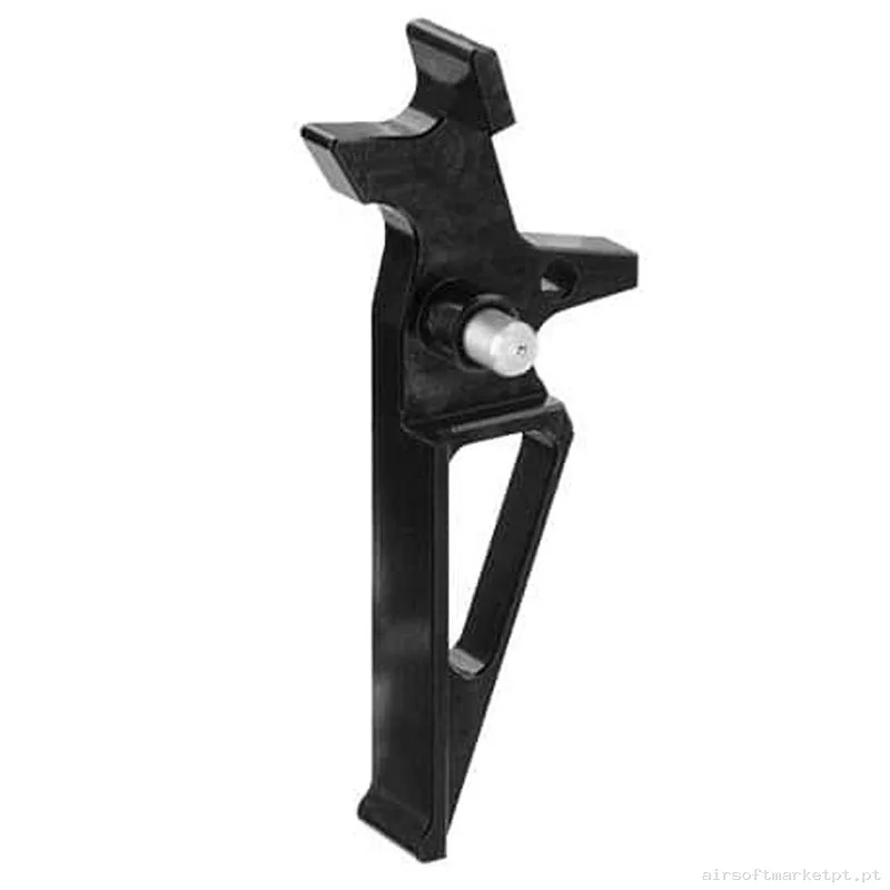 Interno Gatilho Ver.2 Lancer Tactical Speed Flat Skeleton preto — Peças Internas (AEG) — Airsoft Market PT