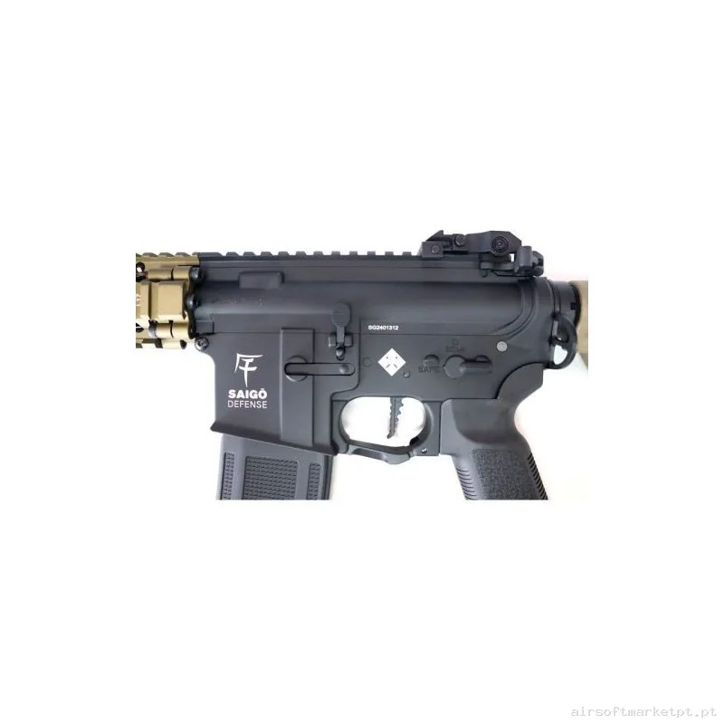 Replica Aeg Bushido Jin Negra-Bronce Mk18 Etu Full Metal- Saigo Defense — Rifles de Assalto (AR/M4/AK) — Airsoft Market PT (foto 3)