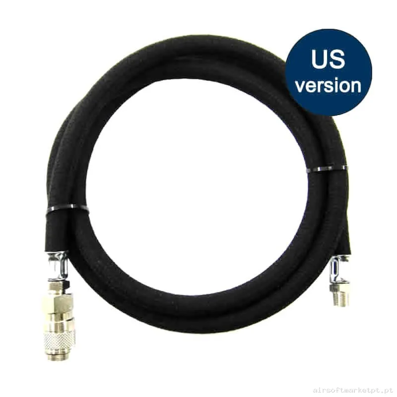 HPA Linha Us Bo Manufacture Linha Remota para Regulador HPA QD preto — HPA & Linhas — Airsoft Market PT
