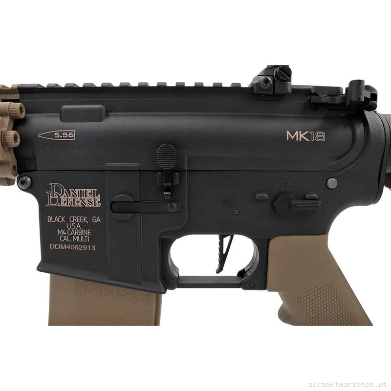 Réplica Specna Arms Mk18 Sa-F19 Flex Daniel Defense Gen2 Hal Etu Negro-Tan — Rifles de Assalto (AR/M4/AK) — Airsoft Market PT (foto 2)