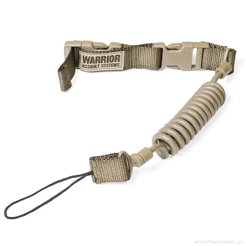 Correia Tática Lanyard Pistola Warrior Assault Antiperdida coyote — Gear Táctico — Airsoft Market PT
