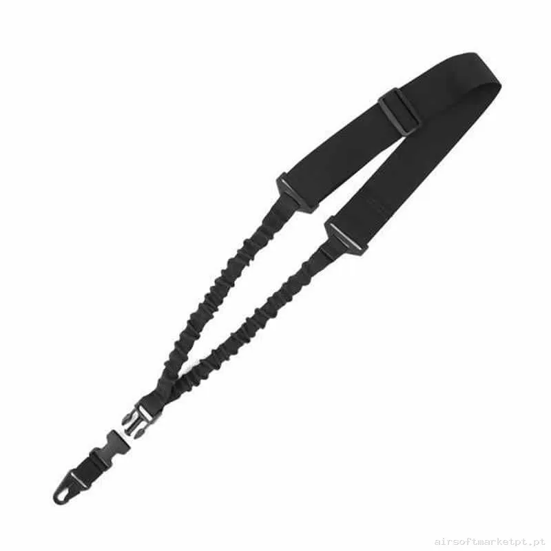 Cinta Tática 1 Ponto Warrior Assault Single Point Bungee Sling H&K Hook negra — Gear Táctico — Airsoft Market PT