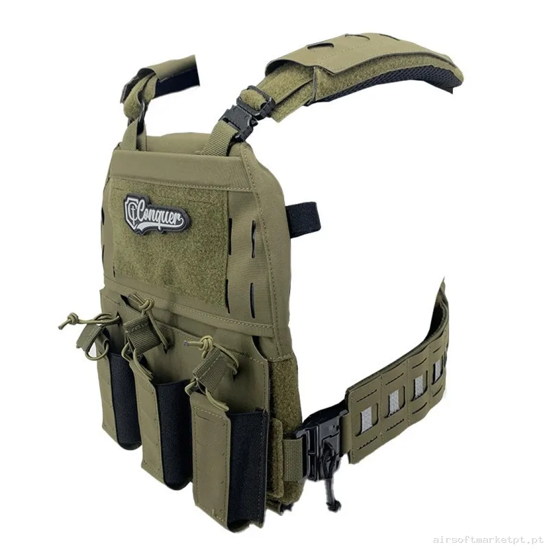 CHALECO CONQUER MTPC RANGER GREEN — Coletes & Rigs — Airsoft Market PT (foto 2)