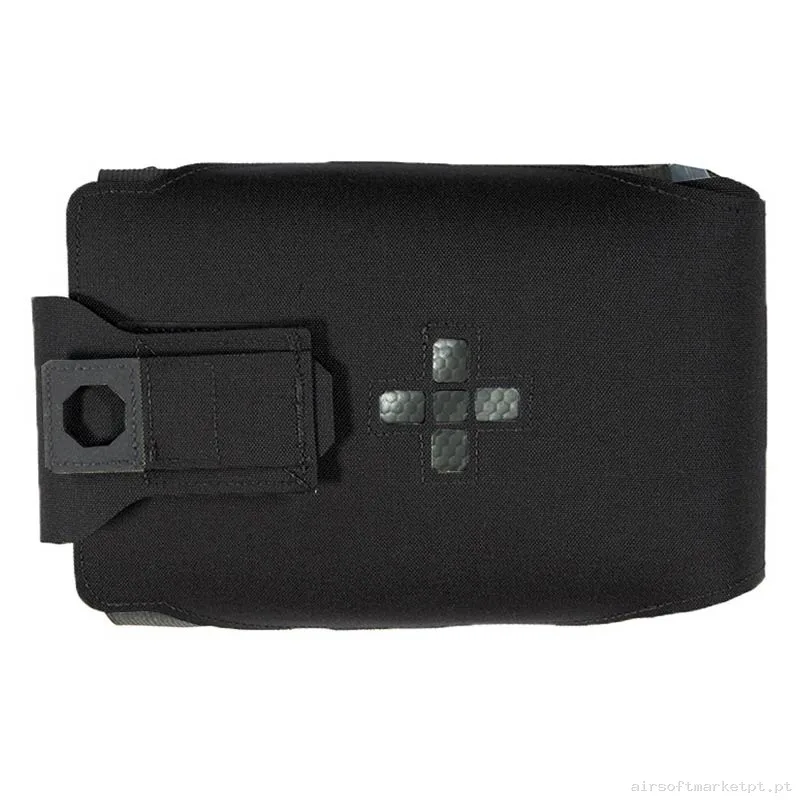Pouch Médico Warrior Assault Corte a Laser Grande Horizontal Individual Primeiros Socorros Ifak preto — Coletes & Rigs — Airsoft Market PT