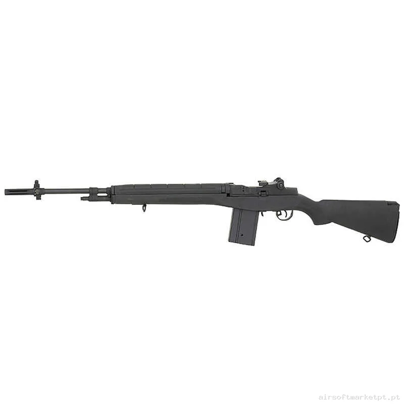 Réplica airsoft AEG DMR Cyma M14 Cm.032b negra — Rifles de Assalto (AR/M4/AK) — Airsoft Market PT