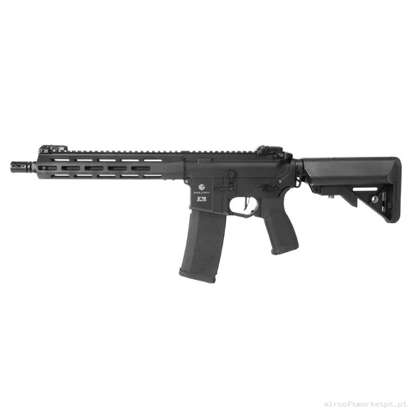 Réplica airsoft AEG M4 Evolution Recon Superlite 12" Carbontech preta — Rifles de Assalto (AR/M4/AK) — Airsoft Market PT