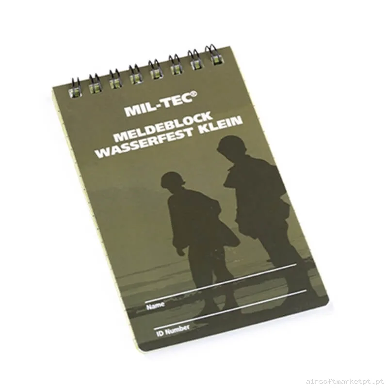 Bloco de Notas Impermeável Mil-Tec Waterproof Small Message Book — Vestuário (Fardas) — Airsoft Market PT