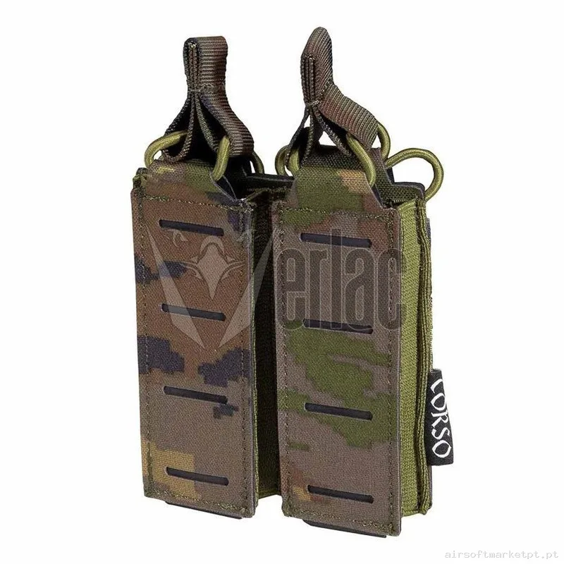 Pouch Corso Cargador Pistola Doble Dagger Mk1 Laser Pixelado Boscoso — Coletes & Rigs — Airsoft Market PT