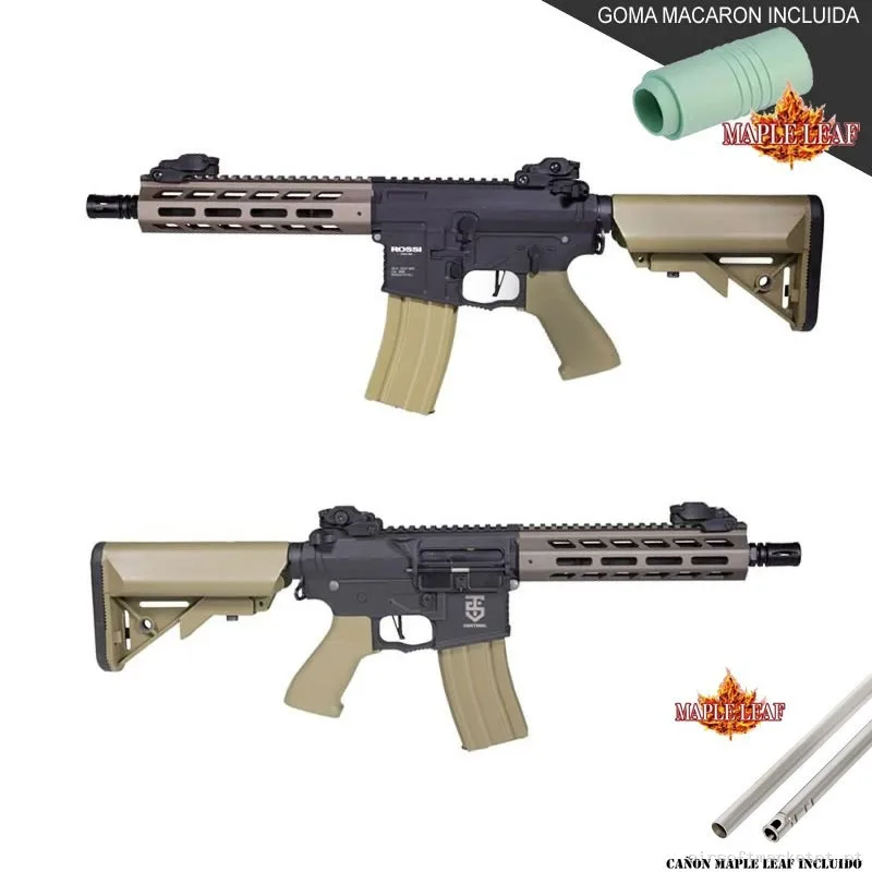 ROSSI M4 SENTINEL SIGMA CON GATILLO ELECTRÓNICO TAN - MEJORADA PRECISION MAPLE LEAF — Rifles de Assalto (AR/M4/AK) — Airsoft Market PT