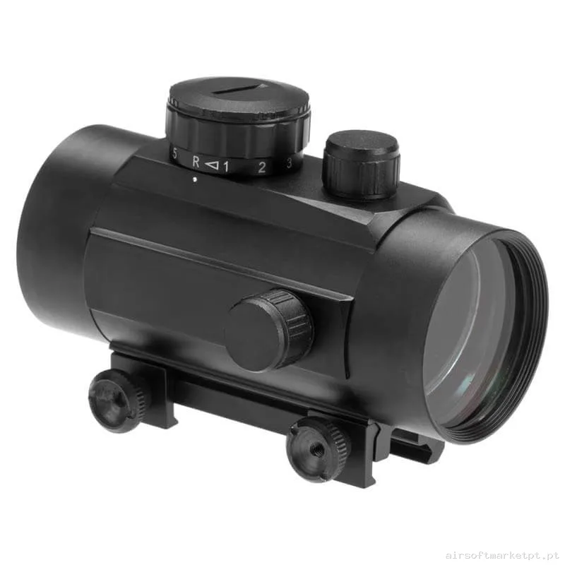 Mira Ponto Vermelho 1x40 Aim-O Red Dot Sight negra — Miras & Ópticas — Airsoft Market PT