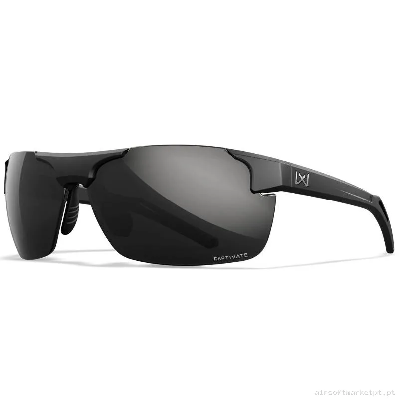 Óculos Wiley X Prime Captivate Ahumado Polarizado Pretos — Proteção Ocular & Facial — Airsoft Market PT