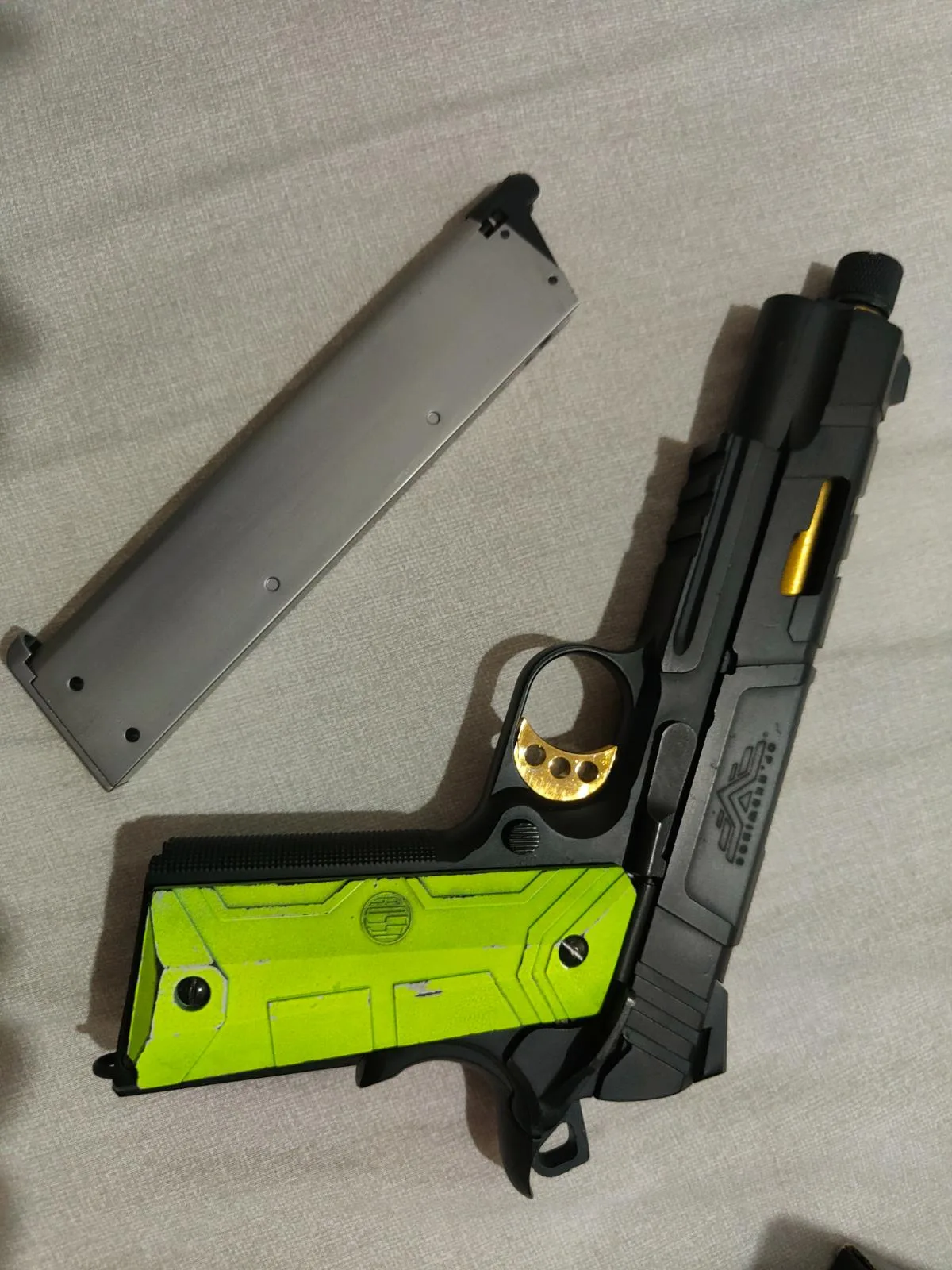 1911 redwings gold gbb — Pistolas — Airsoft Market PT