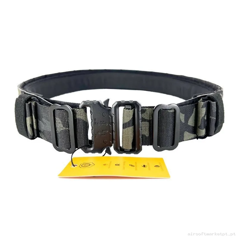 CINTURÓN FIRST LINE CONQUER FL BELT MULTICAM BLACK - L — Gear Táctico — Airsoft Market PT