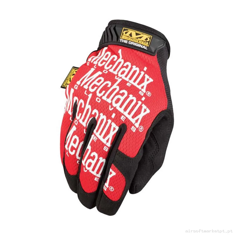Luvas Mechanix the Original vermelho — Gear Táctico — Airsoft Market PT