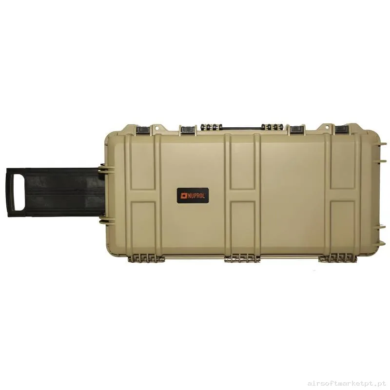 Maleta Rígida Porta Fusis Nuprol 75 Cm Waterproof Briefcase Pre-Cut Foam tan — Sacos & Mochilas — Airsoft Market PT