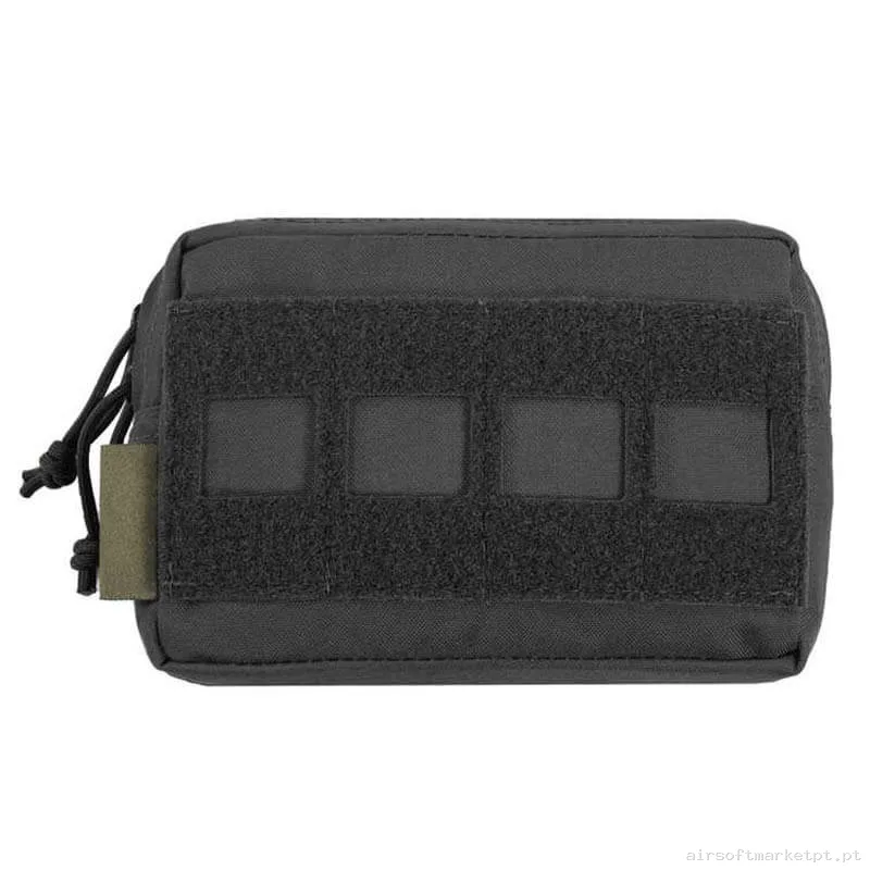 Bolsa Multiuso Warrior Assault Laser Cut Pequena Horizontal C/MOLLE Frontal preta — Coletes & Rigs — Airsoft Market PT