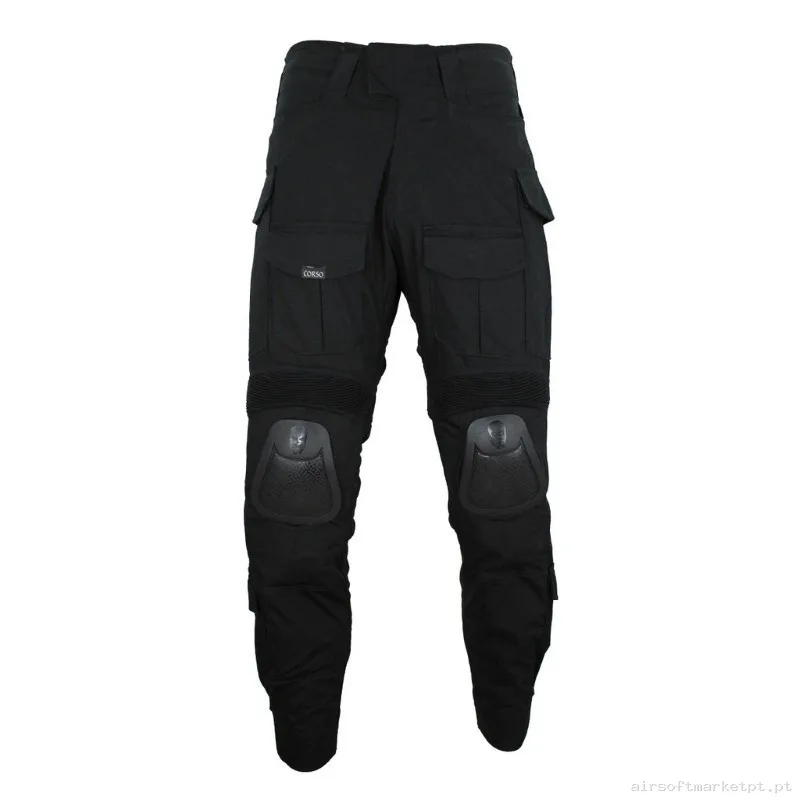 Pantalón Corso Blackbeard Combate Negro - L — Vestuário (Fardas) — Airsoft Market PT