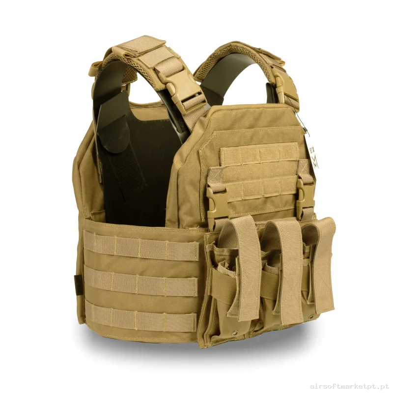 CHALECO TACTICO SIXMM 0.36M TAN — Coletes & Rigs — Airsoft Market PT (foto 2)