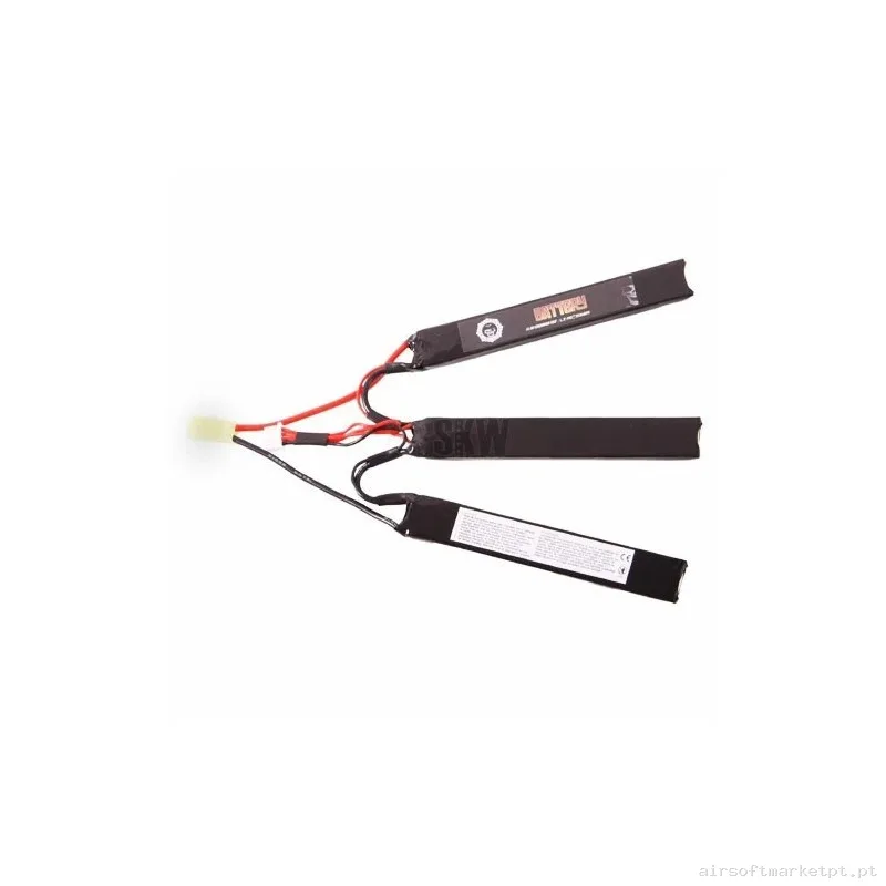 BATERÍA LIPO DUEL CODE 11.1 V 1300 MAH - 3 MODULOS - 15-25 C — Baterias & Carregadores — Airsoft Market PT