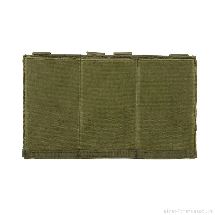 Pouch Magazine Pouch Triplo M4 Oem Elástico verde od — Coletes & Rigs — Airsoft Market PT