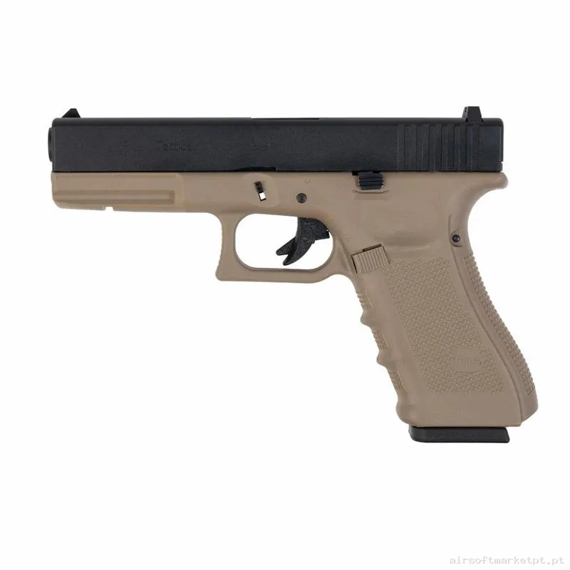 PISTOLA GLOCK 17 WE GEN4 GAS Tan/Negra — Pistolas — Airsoft Market PT (foto 3)