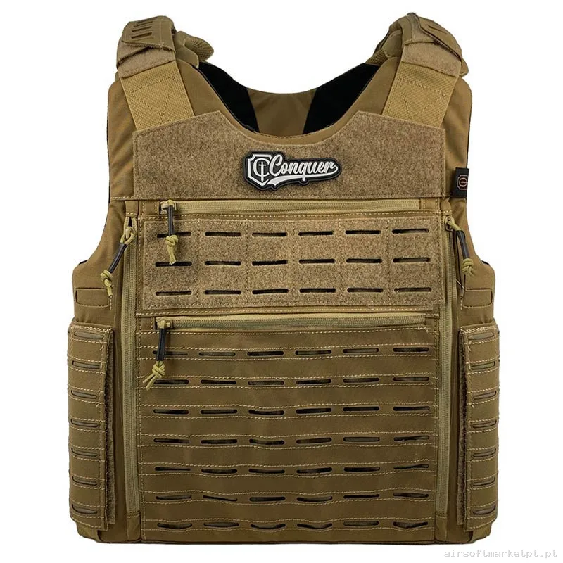 Colete Bac Conquer coyote Brown — Coletes & Rigs — Airsoft Market PT