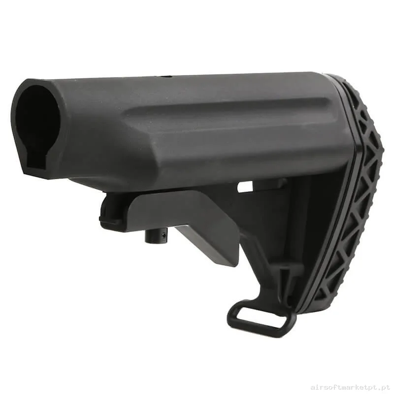 Externo Coronha Big Dragon Retractable Stock negra — Acessórios & Componentes — Airsoft Market PT