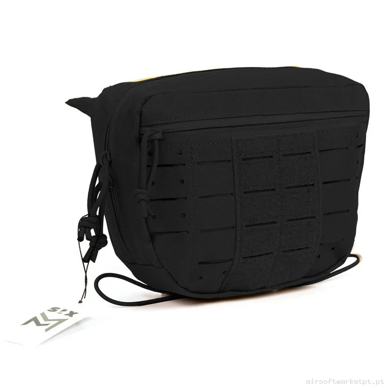 Pouch DDU Abdominal Velcro Sixmm Negro — Coletes & Rigs — Airsoft Market PT