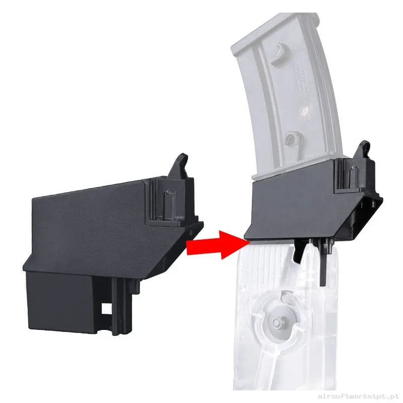 Adaptador G36 para Speed Loader Estilo Odin Wosport preto — Carregadores / Magazines — Airsoft Market PT