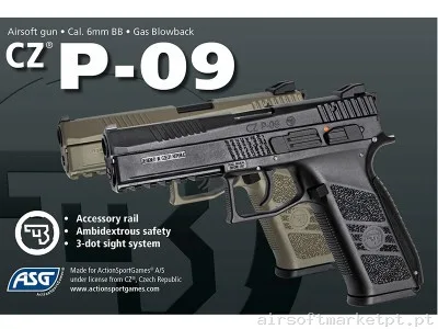 CZ P-09 ASG — Pistolas — Airsoft Market PT (foto 2)