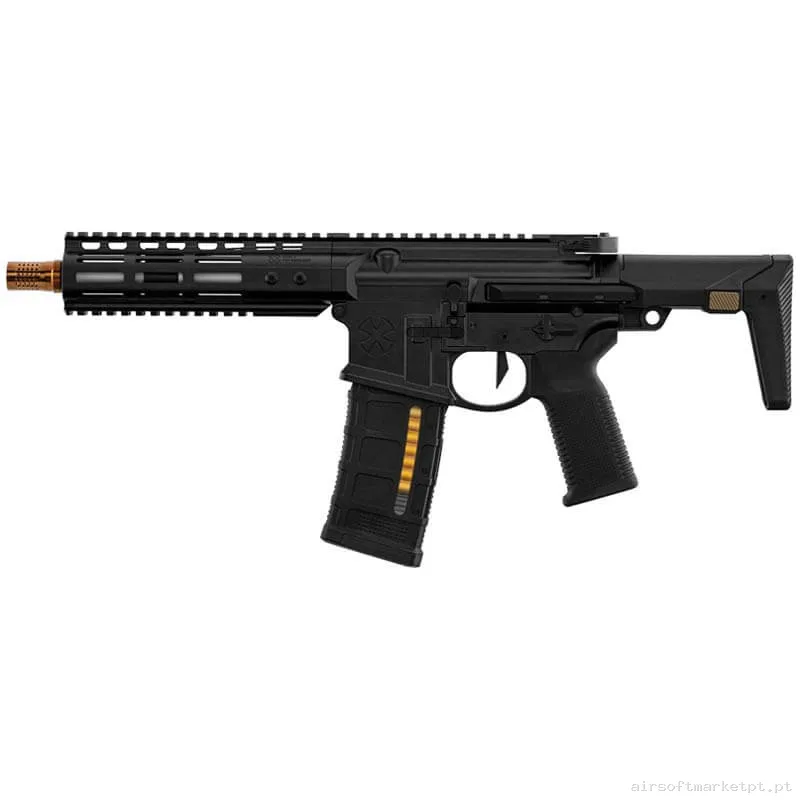 Réplica GBB M4 Double Eagle Noveske MWS Ghetto Blaster 7" preta — Rifles de Assalto (AR/M4/AK) — Airsoft Market PT