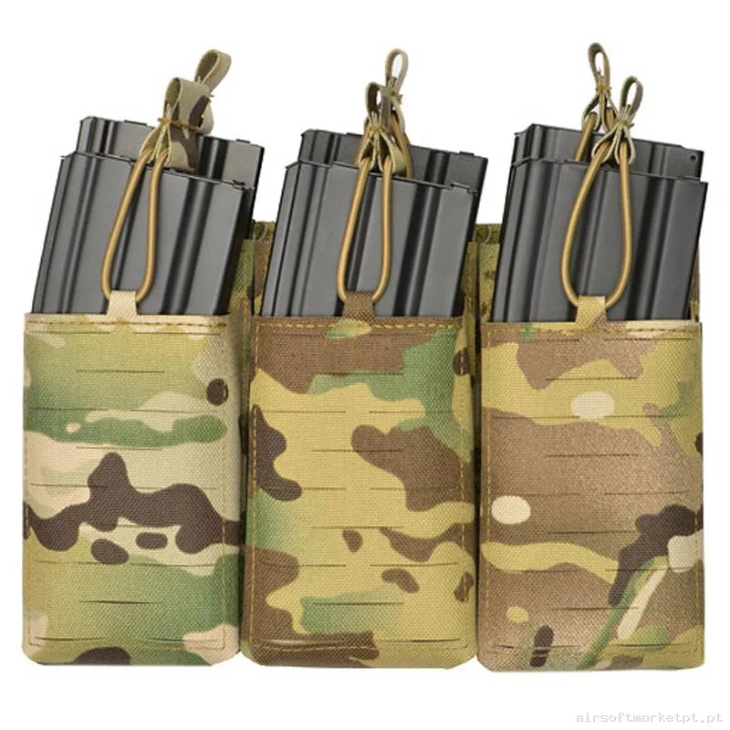 Pouch Magazine Pouch Sextuple M4/Ak Oem Láser Cut Estilo multicam — Coletes & Rigs — Airsoft Market PT