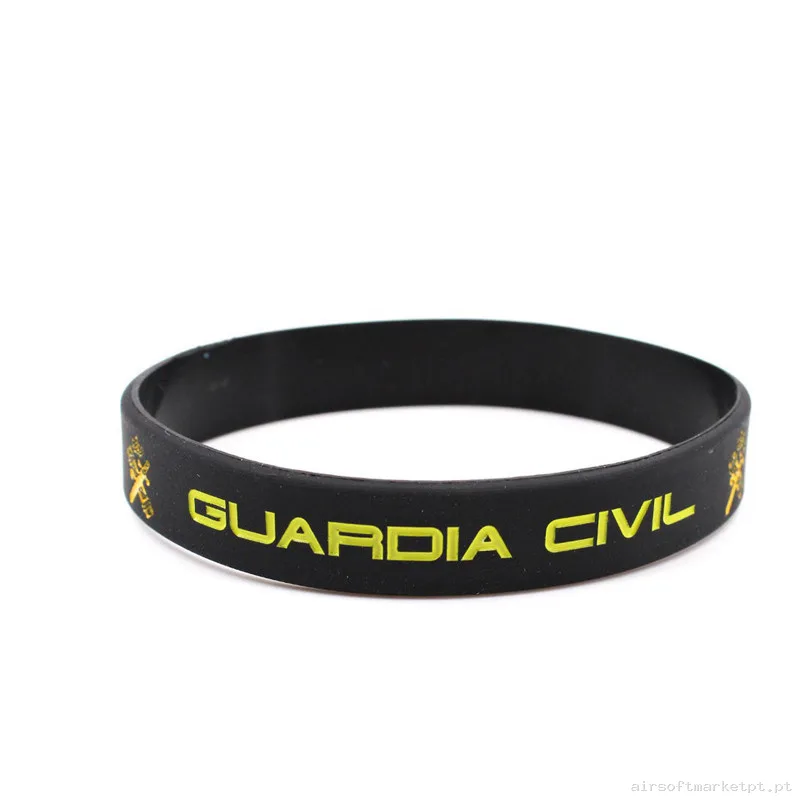 Pulsera Guardia Civil PVC Negra Inmortal Warrior — Outros — Airsoft Market PT