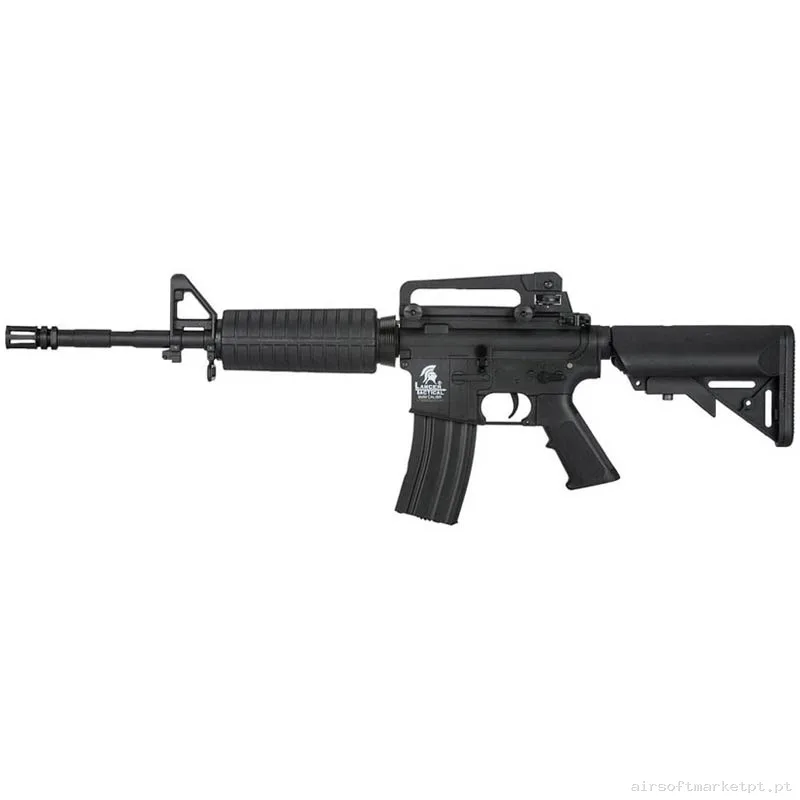 Réplica airsoft AEG M4 Lancer Tactical LT-03 Gen.2 M4A1 Combo preta — Rifles de Assalto (AR/M4/AK) — Airsoft Market PT