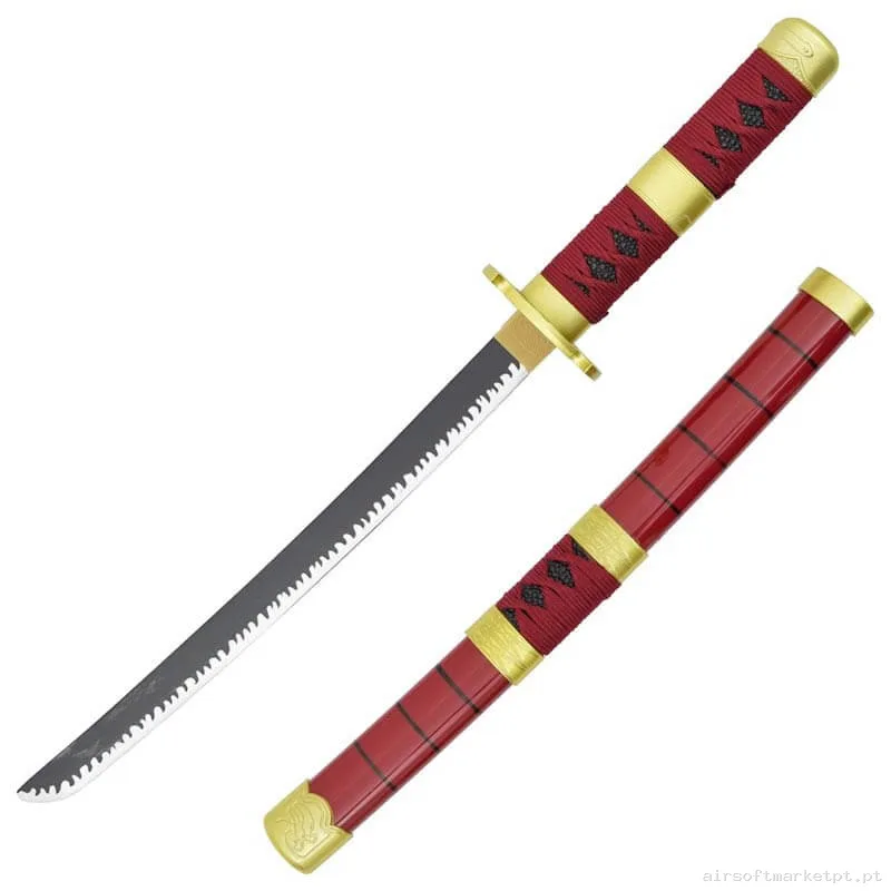 Katana Ornamental Mini Estilo One Piece Zs513mi-Wd (Lâmina de Bambu) (Com Suporte) — Ferramentas — Airsoft Market PT